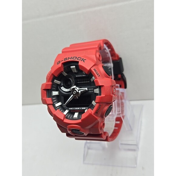 Casio G-Shock GA700-4A Red Analog Digital Mens 200M Watch New Battery Tested - Picture 2 of 11